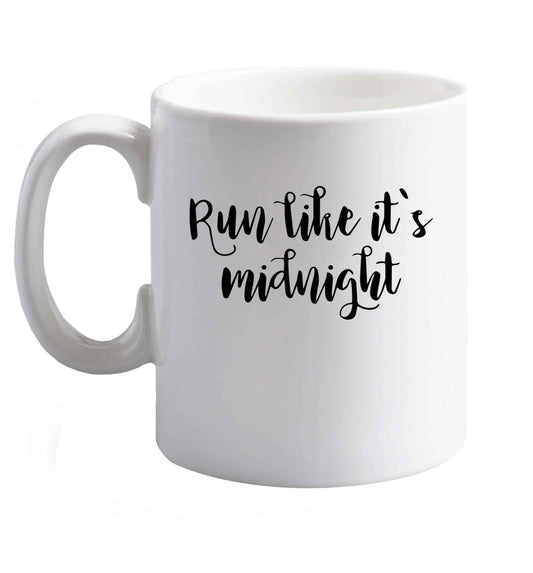 10 oz Favourite Type Pan Pancake ceramic mug right handed