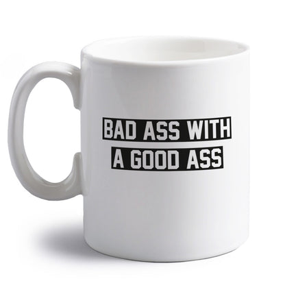 right handed white ceramic mug 