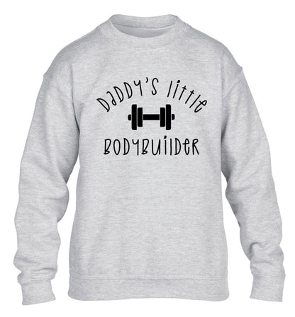 Daddy's little bodybuilder children's grey sweater 12-14 Years