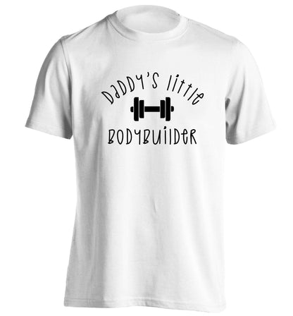 Daddy's little bodybuilder adults unisex white Tshirt 2XL