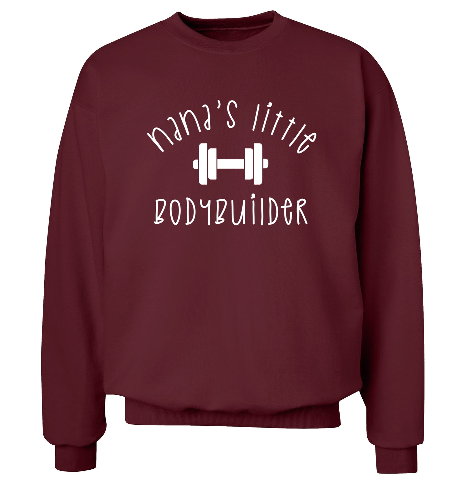 Nana's little bodybuilder Adult's unisex maroon Sweater 2XL