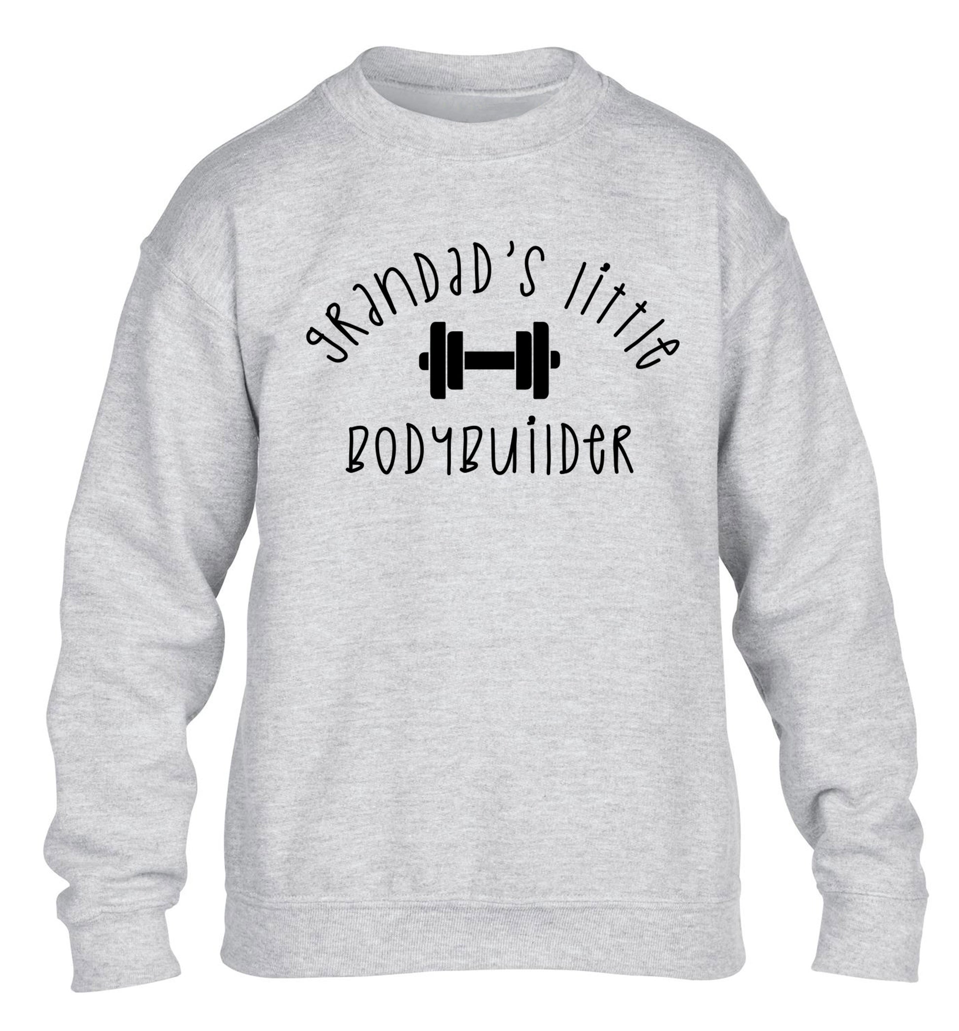Grandad's little bodybuilder children's grey sweater 12-14 Years
