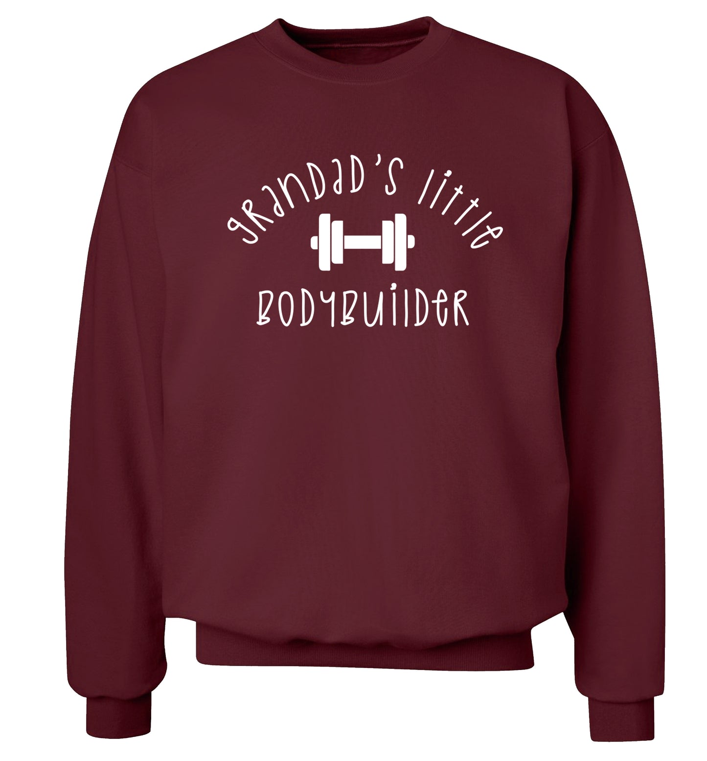 Grandad's little bodybuilder Adult's unisex maroon Sweater 2XL