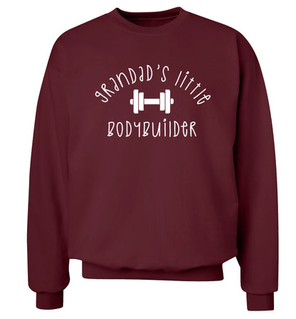 Grandad's little bodybuilder Adult's unisex maroon Sweater 2XL