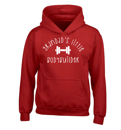 Grandad's little bodybuilder children's red hoodie 12-14 Years