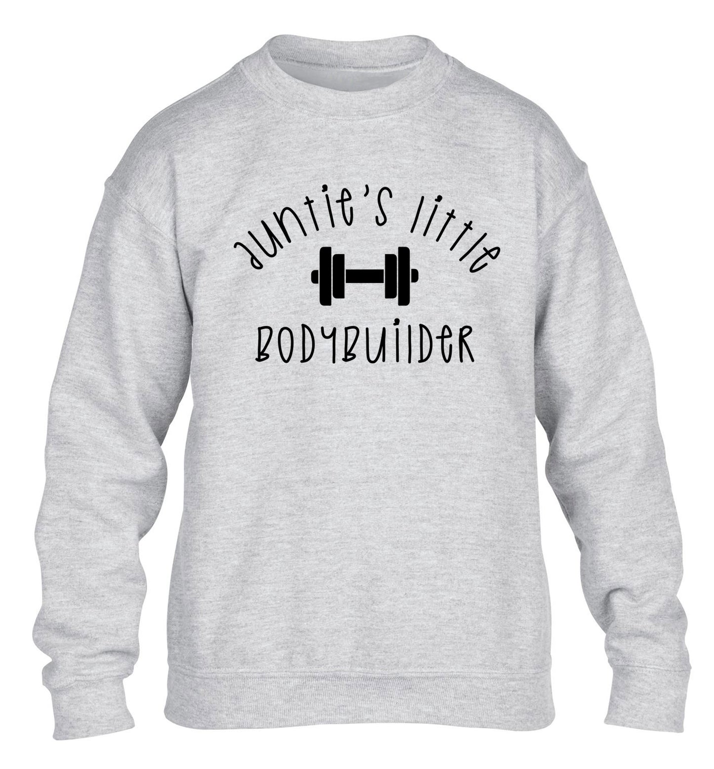 Auntie's little bodybuilder children's grey sweater 12-14 Years