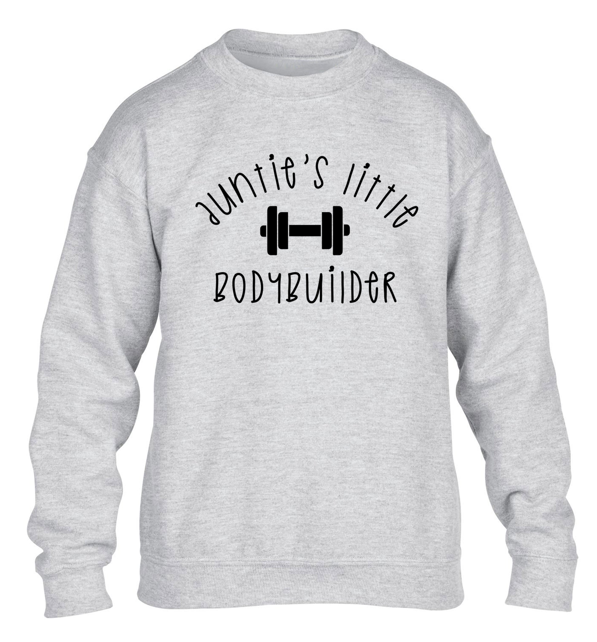 Auntie's little bodybuilder children's grey sweater 12-14 Years