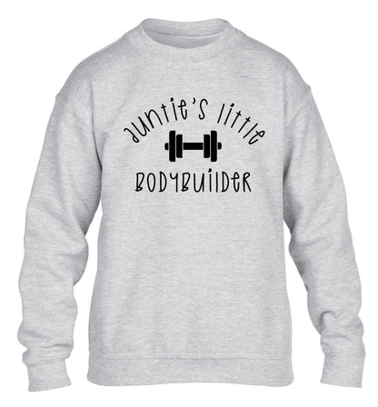 Auntie's little bodybuilder children's grey sweater 12-14 Years