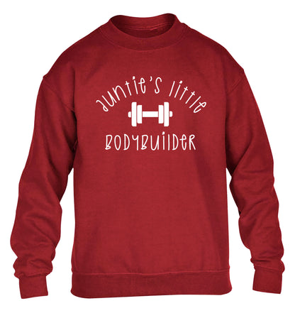 Auntie's little bodybuilder children's grey sweater 12-14 Years