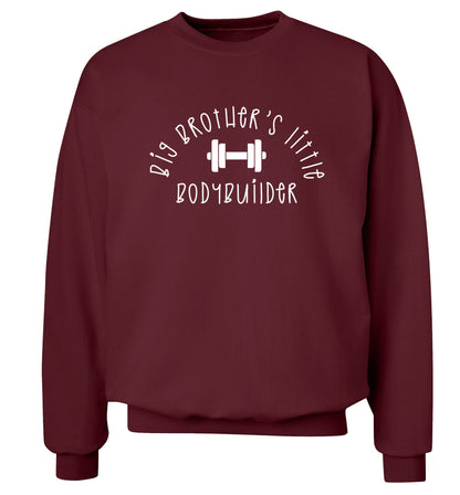 Big brother's little bodybuilder Adult's unisex maroon Sweater 2XL