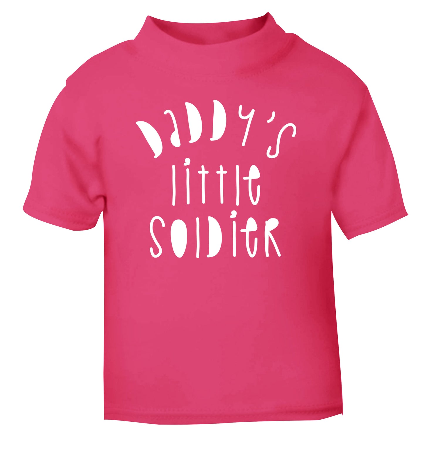 Daddy's little soldier pink Baby Toddler Tshirt 2 Years
