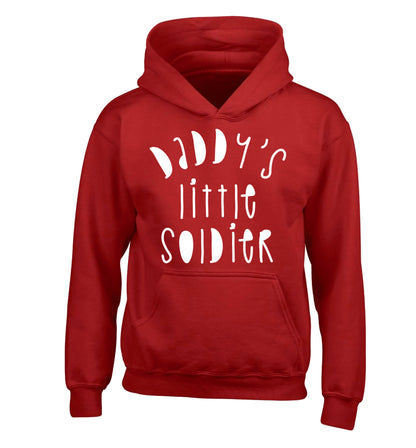Daddy's little soldier children's red hoodie 12-14 Years