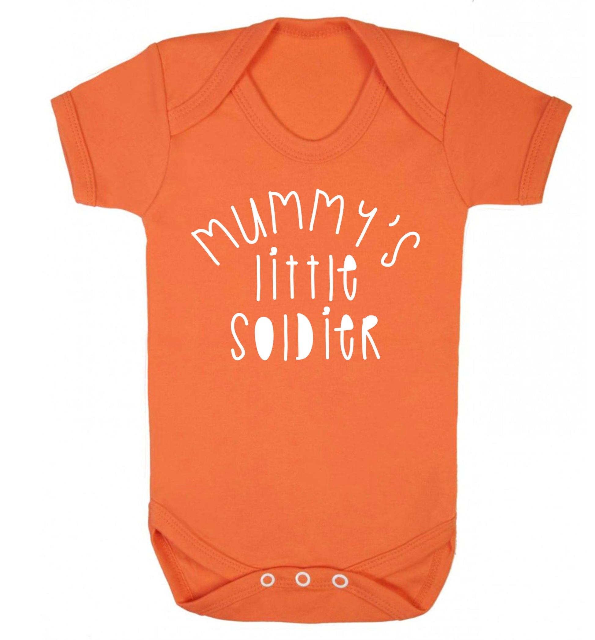 Mummy's little soldier Baby Vest orange 18-24 months