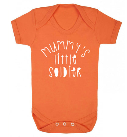 Mummy's little soldier Baby Vest orange 18-24 months