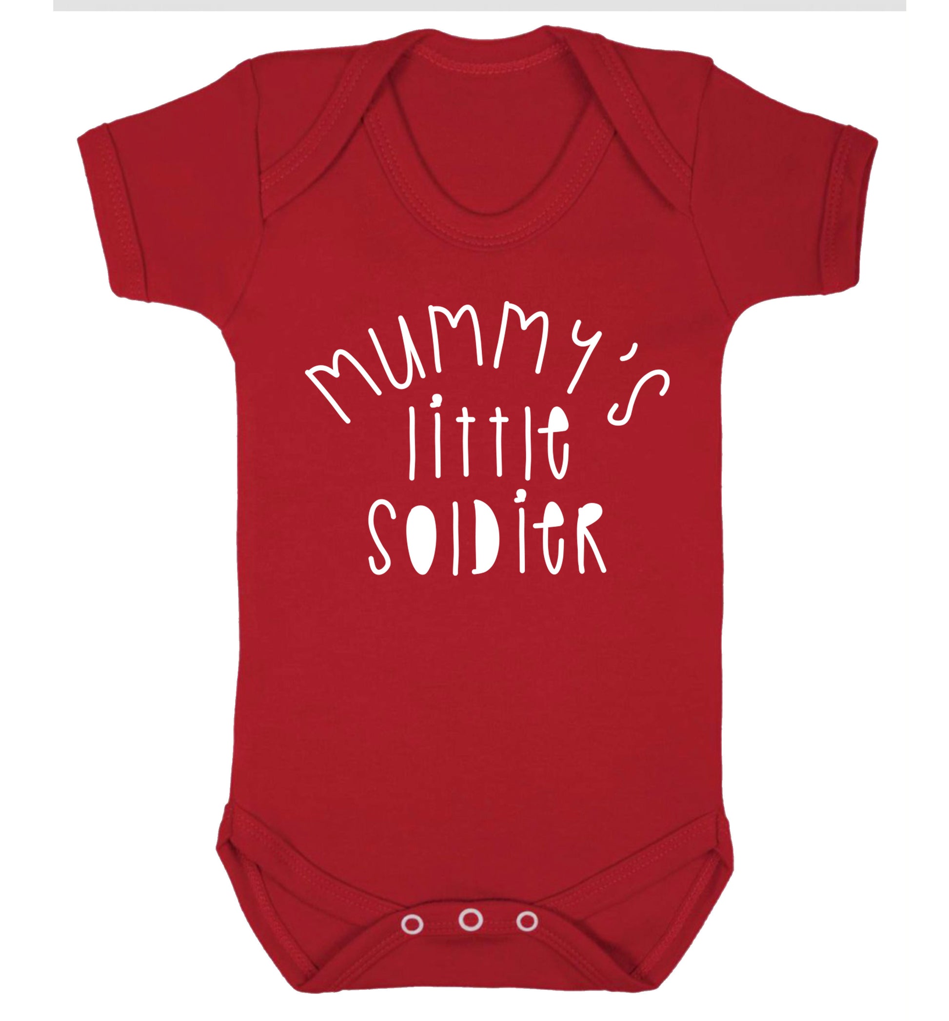 Mummy's little soldier Baby Vest red 18-24 months