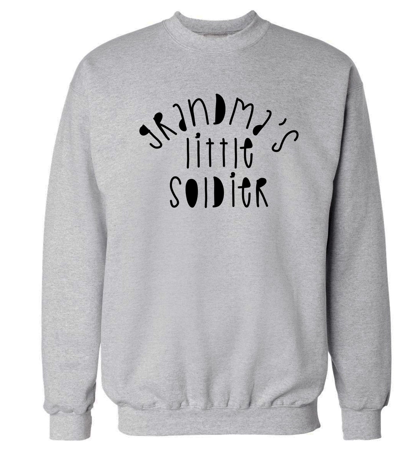 Grandma's little soldier Adult's unisex grey Sweater 2XL