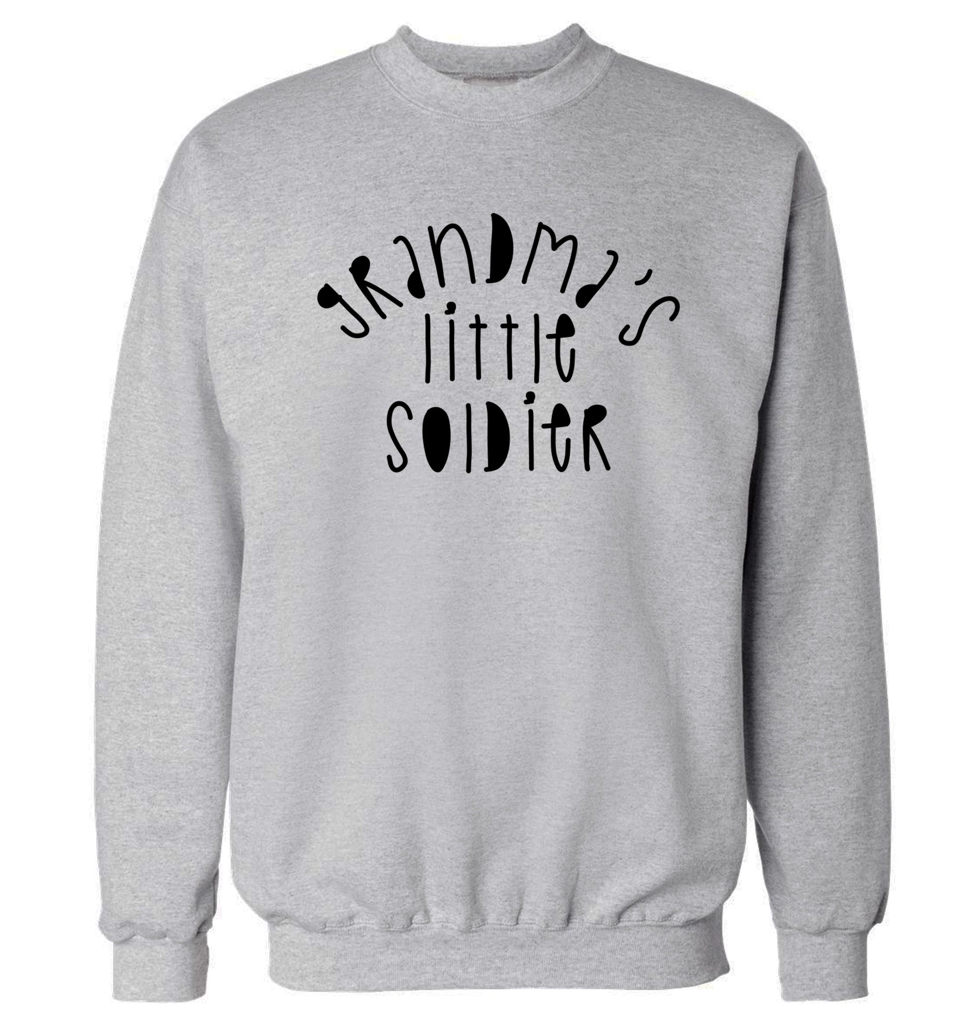 Grandma's little soldier Adult's unisex grey Sweater 2XL