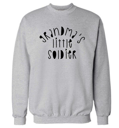 Grandma's little soldier Adult's unisex grey Sweater 2XL