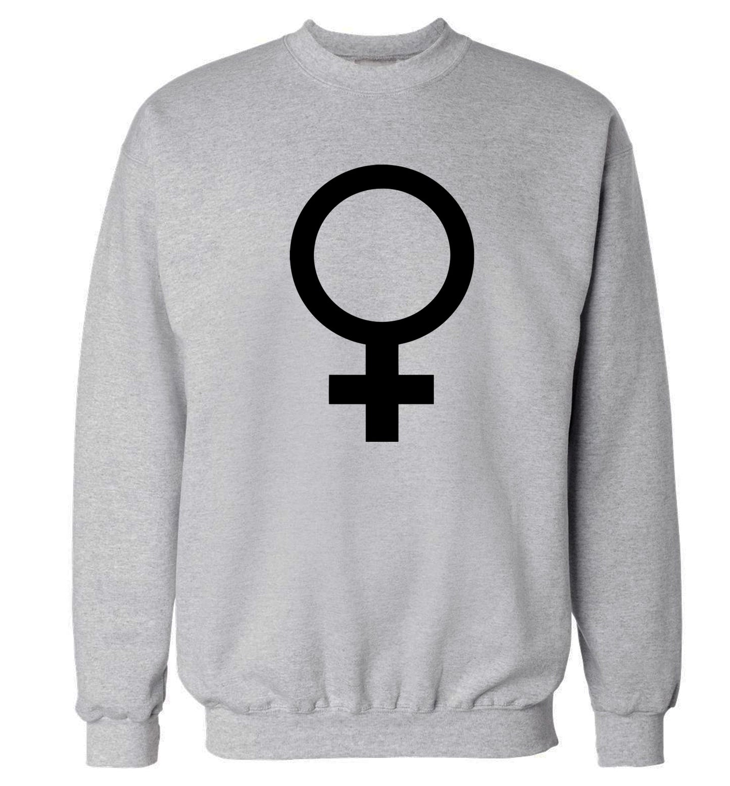 Female symbol large Adult's unisex grey Sweater 2XL