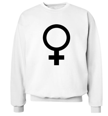 Female symbol large Adult's unisex white Sweater 2XL