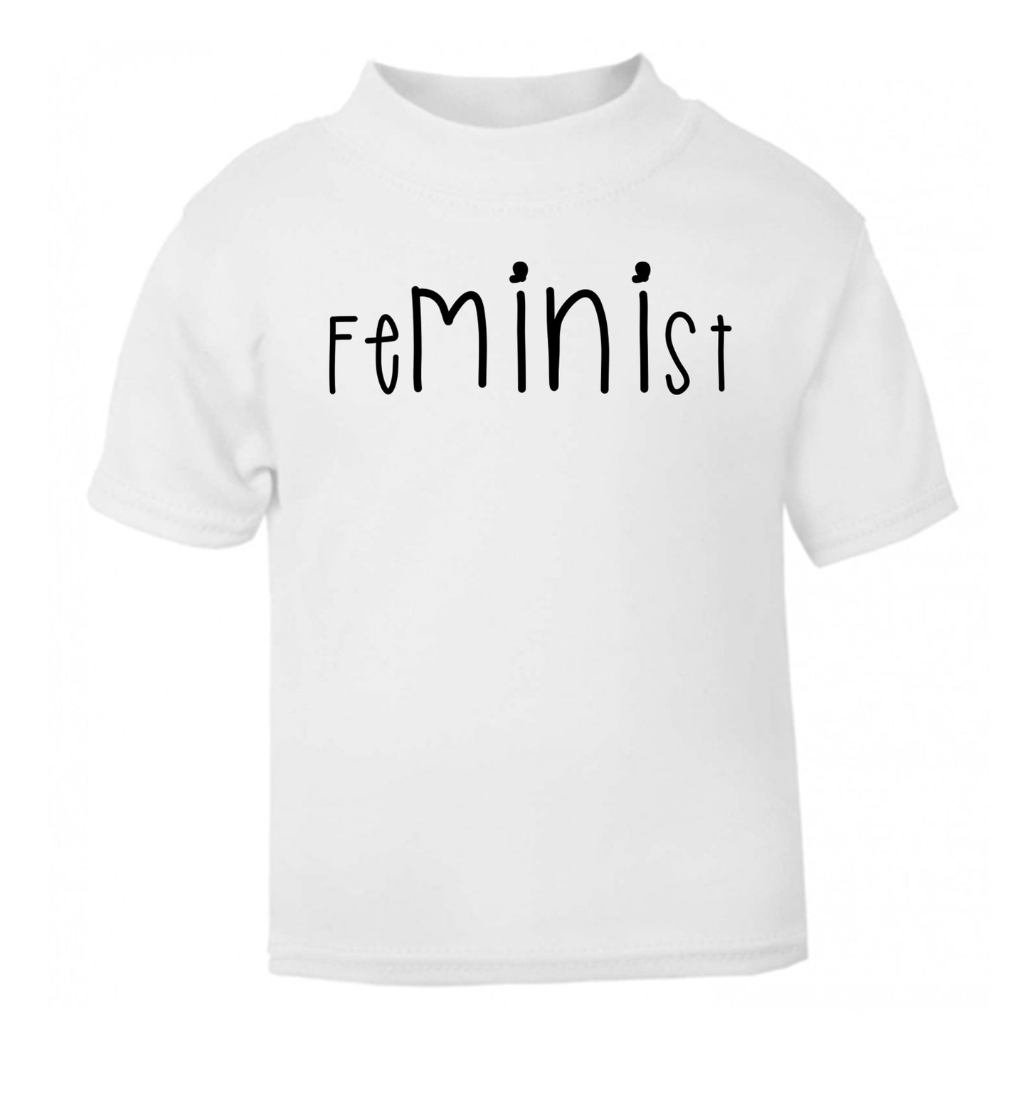 FeMINIst white Baby Toddler Tshirt 2 Years