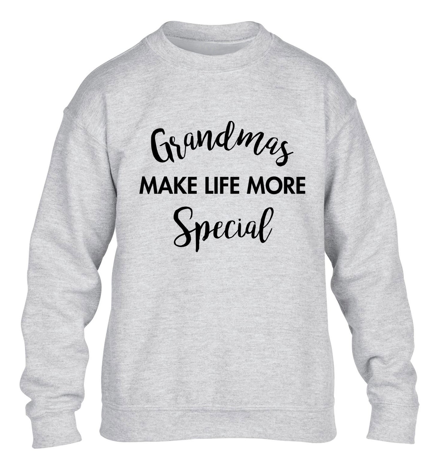 Grandmas make life more special children's grey sweater 12-14 Years