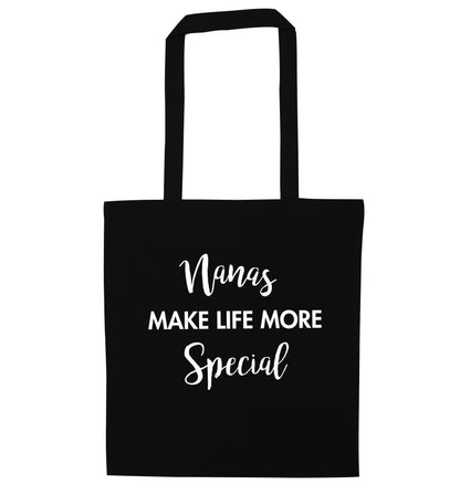 Nanas make life more special black tote bag