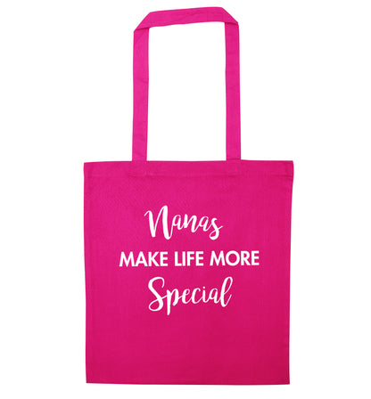 Nanas make life more special pink tote bag