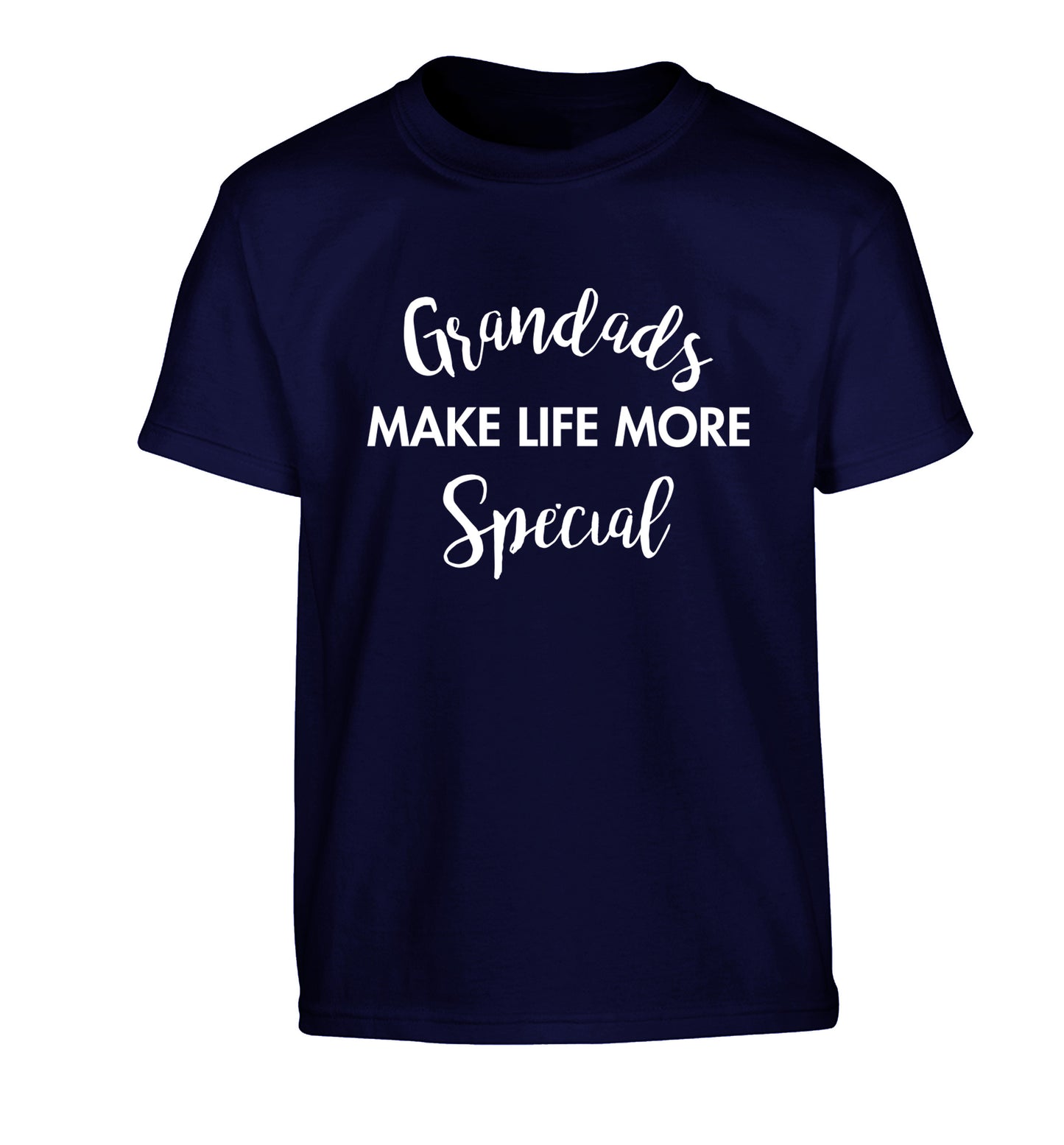 Grandads make life more special Children's navy Tshirt 12-14 Years