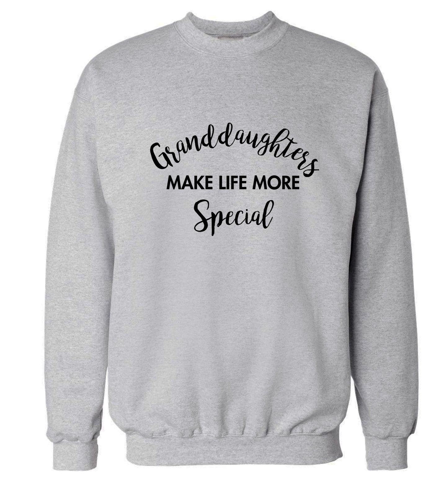 Granddaughters make life more special Adult's unisex grey Sweater 2XL