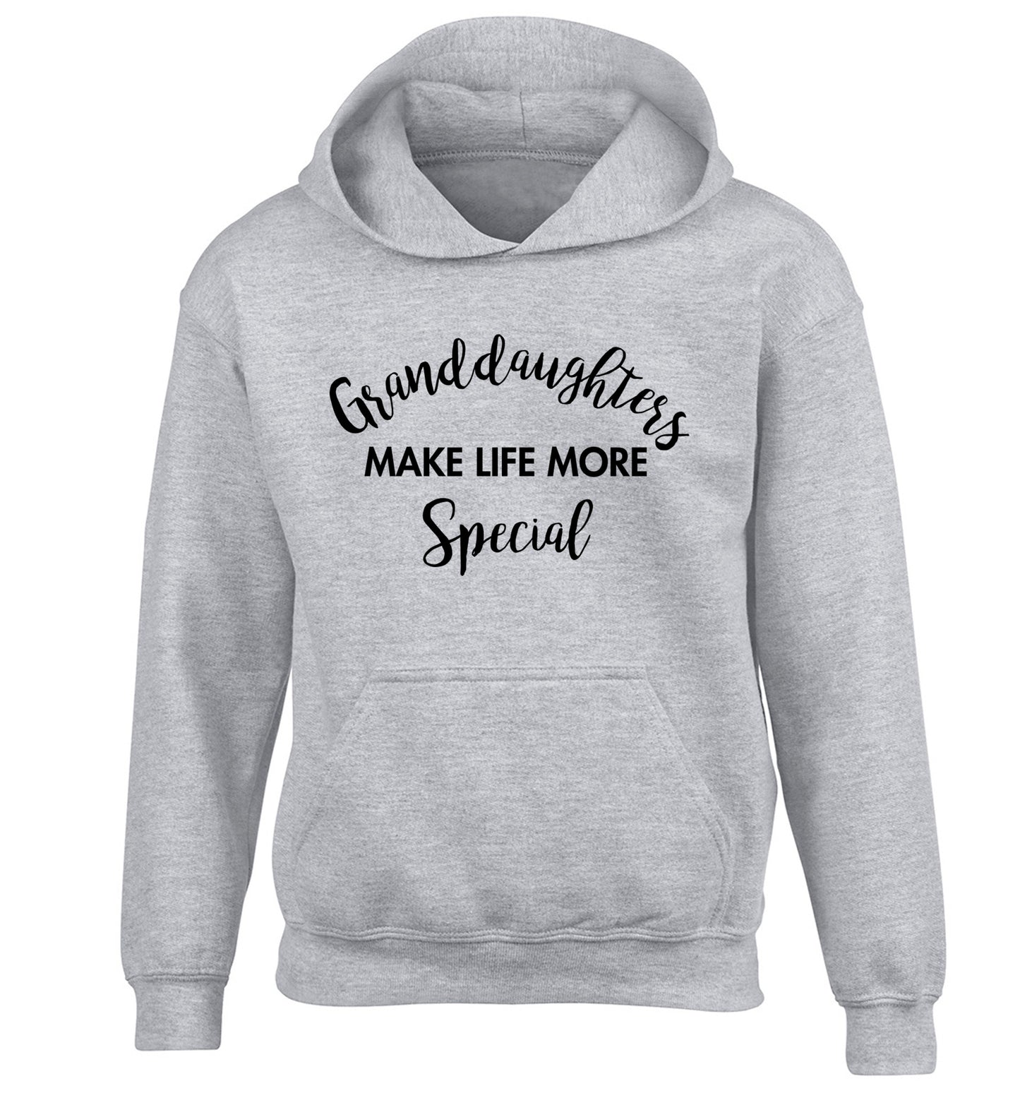 Granddaughters make life more special children's grey hoodie 12-14 Years