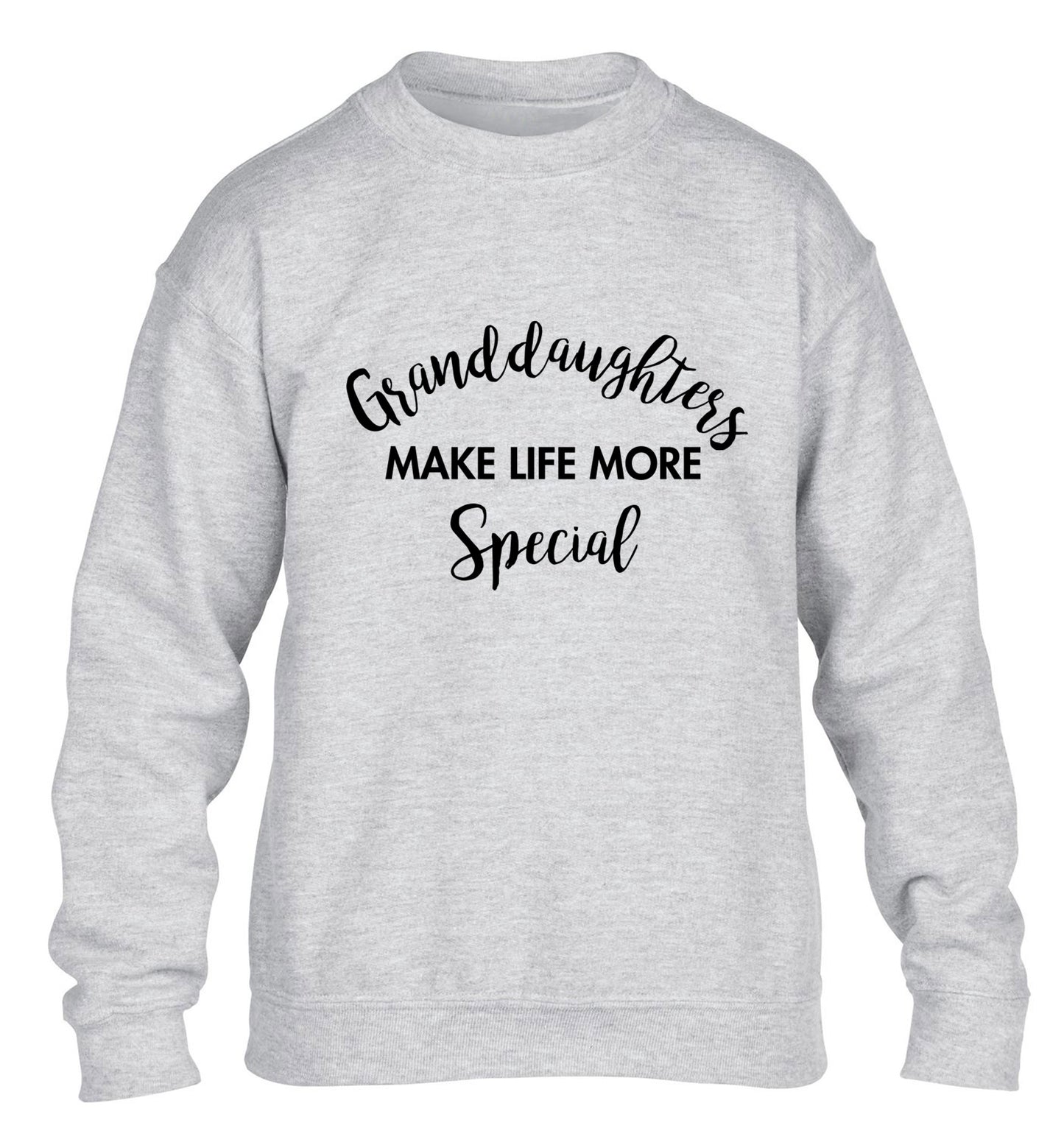 Granddaughters make life more special children's grey sweater 12-14 Years