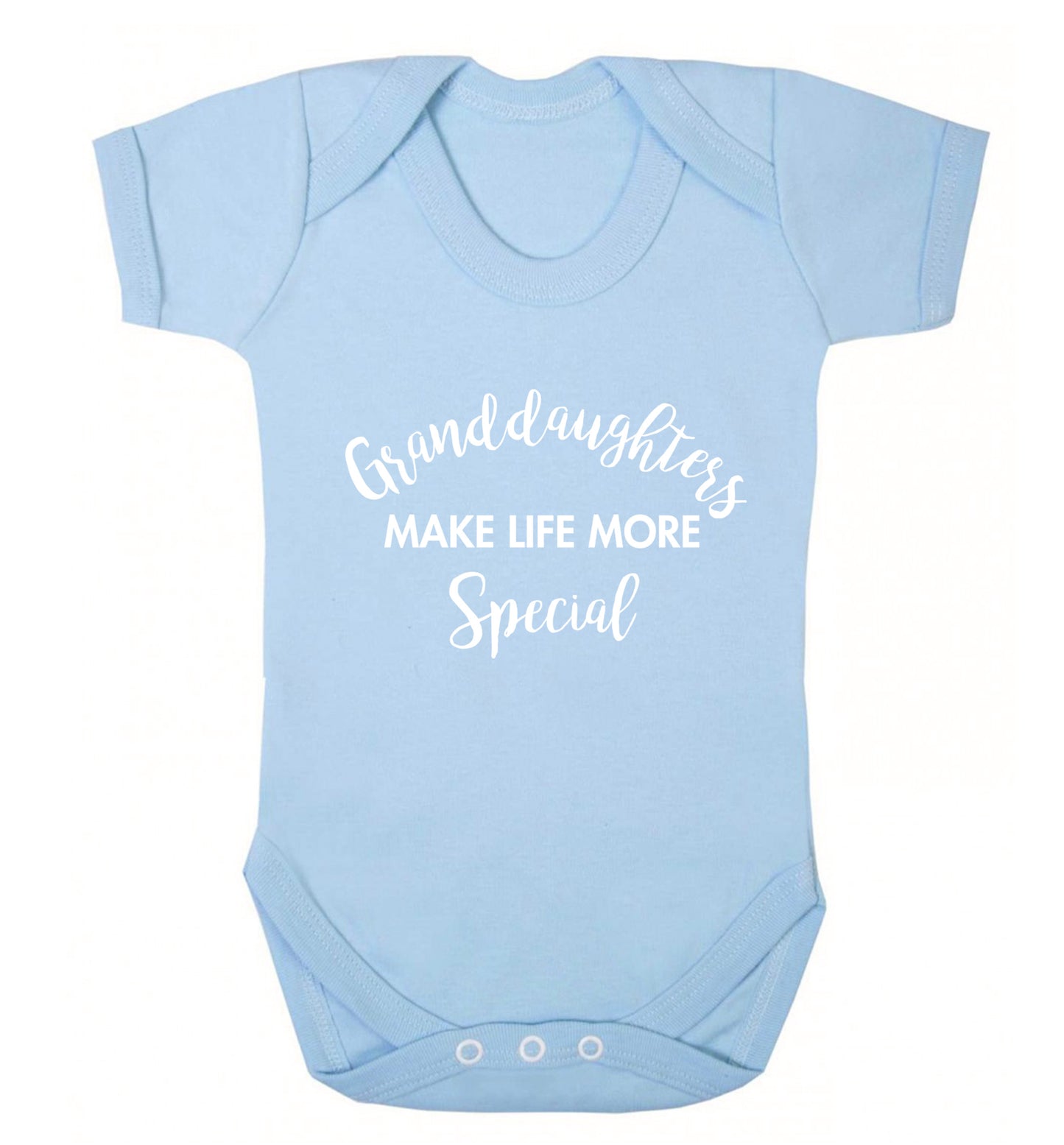 Granddaughters make life more special Baby Vest pale blue 18-24 months