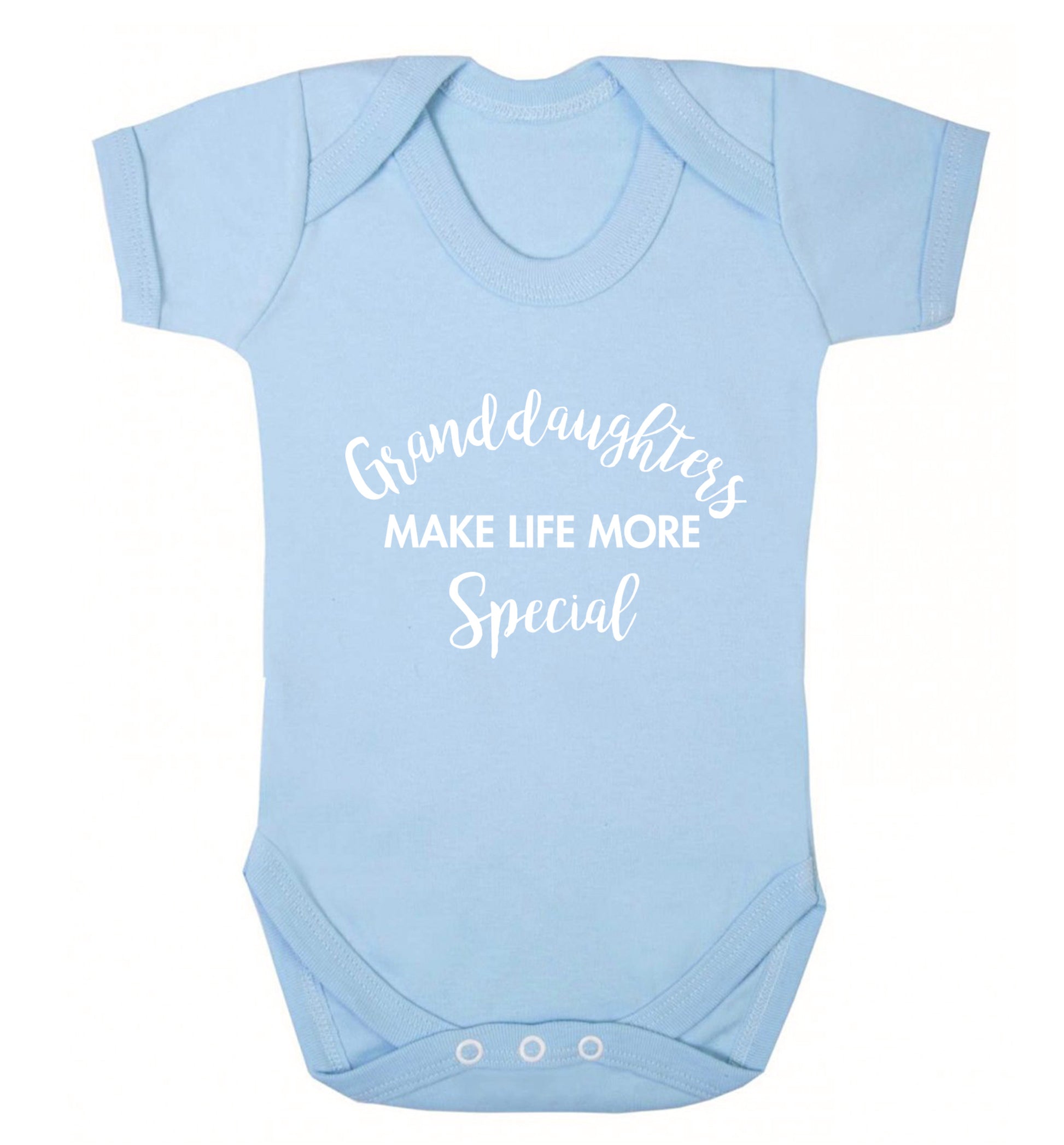 Granddaughters make life more special Baby Vest pale blue 18-24 months