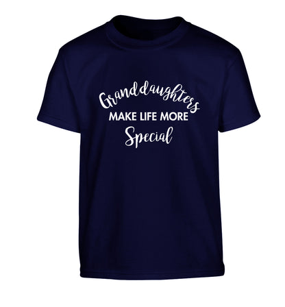 Granddaughters make life more special Children's navy Tshirt 12-14 Years