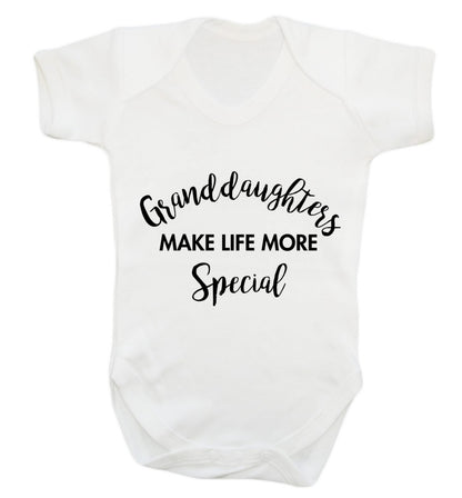 Granddaughters make life more special Baby Vest white 18-24 months