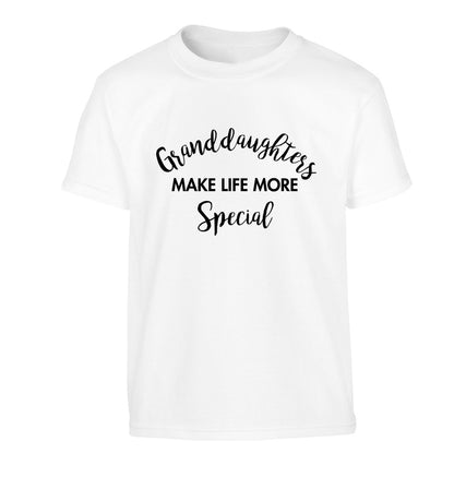 Granddaughters make life more special Children's white Tshirt 12-14 Years
