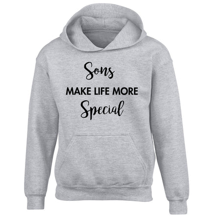 Daughters make life more special children's grey hoodie 12-14 Years