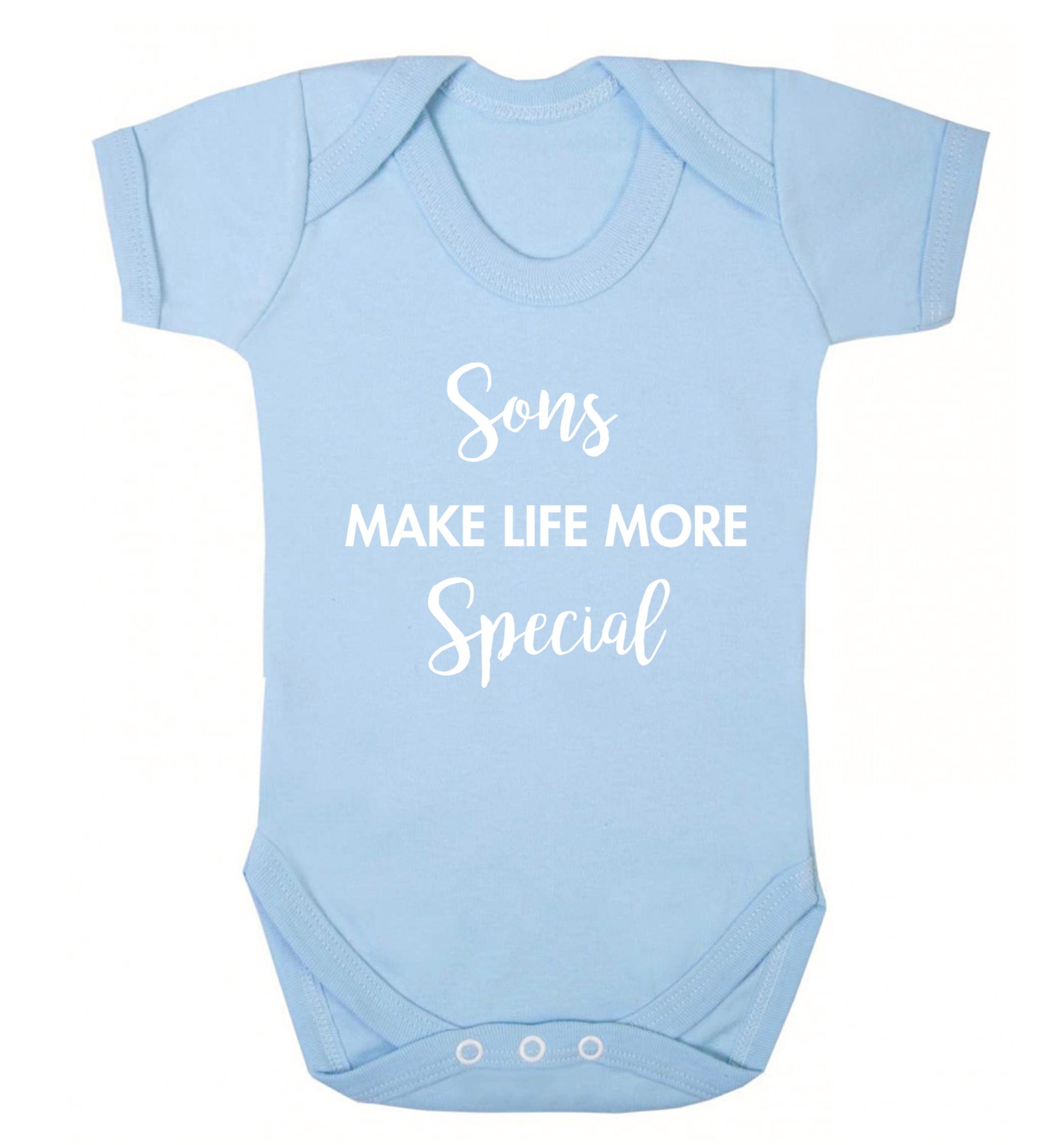 Sons make life more special Baby Vest pale blue 18-24 months