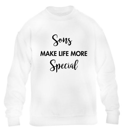 Daughters make life more special children's white sweater 12-14 Years
