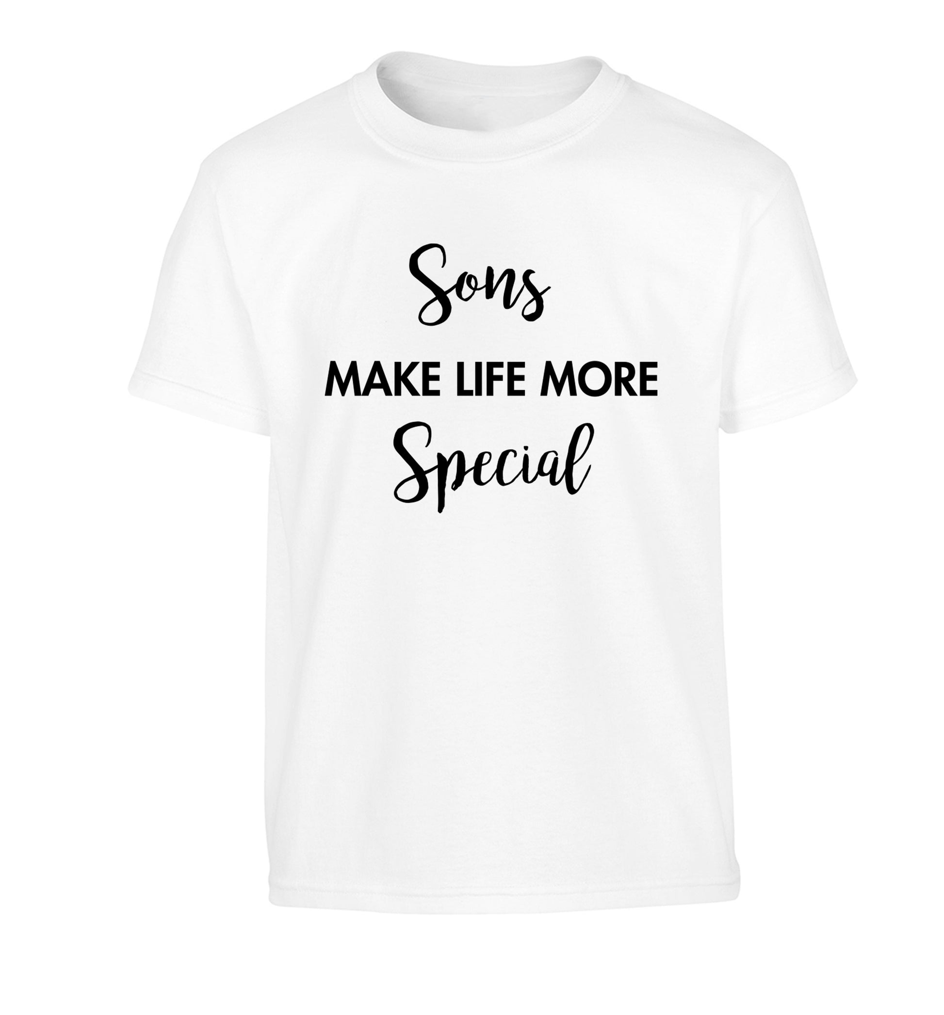 Daughters make life more special Children's white Tshirt 12-14 Years