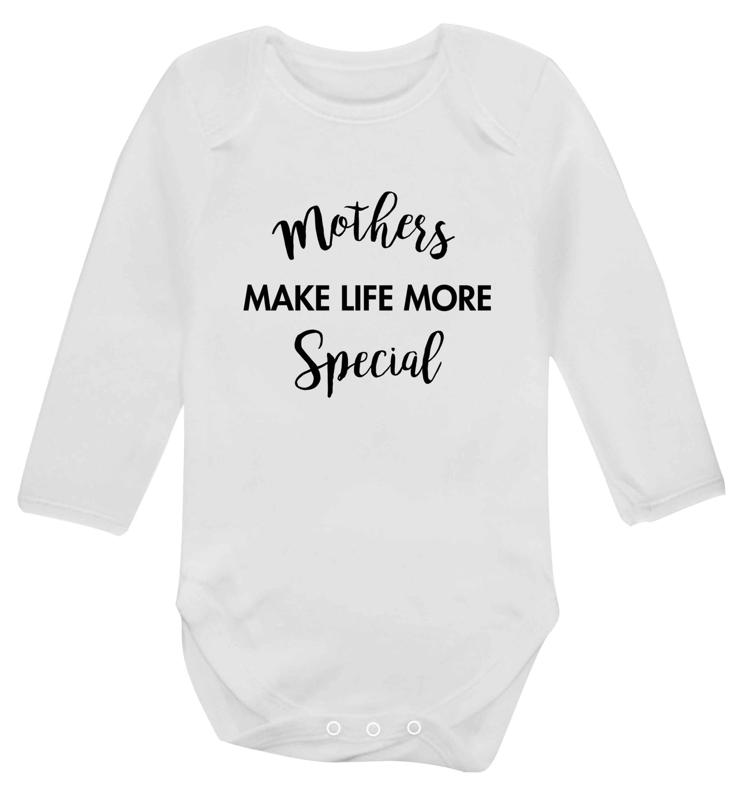 Mother's make life more special baby vest long sleeved white 6-12 months