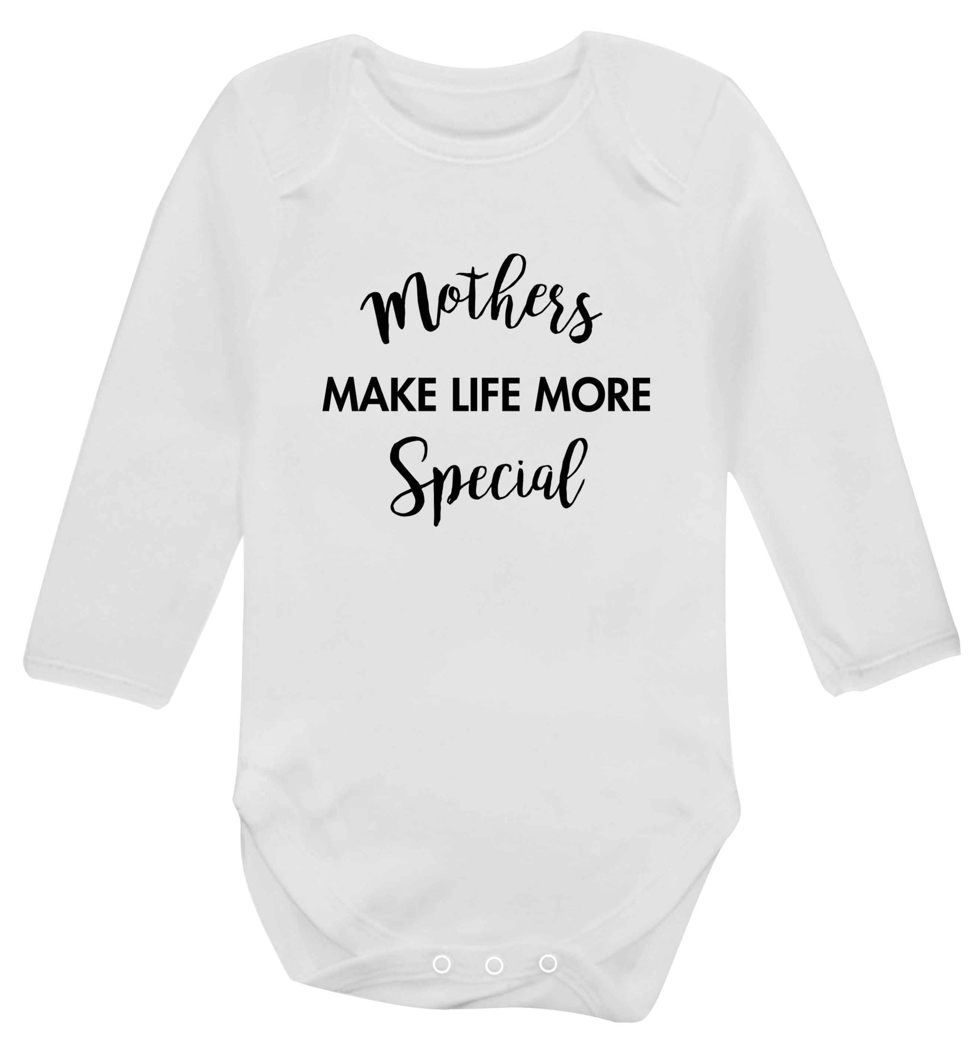 Mother's make life more special baby vest long sleeved white 6-12 months