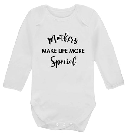 Mother's make life more special baby vest long sleeved white 6-12 months