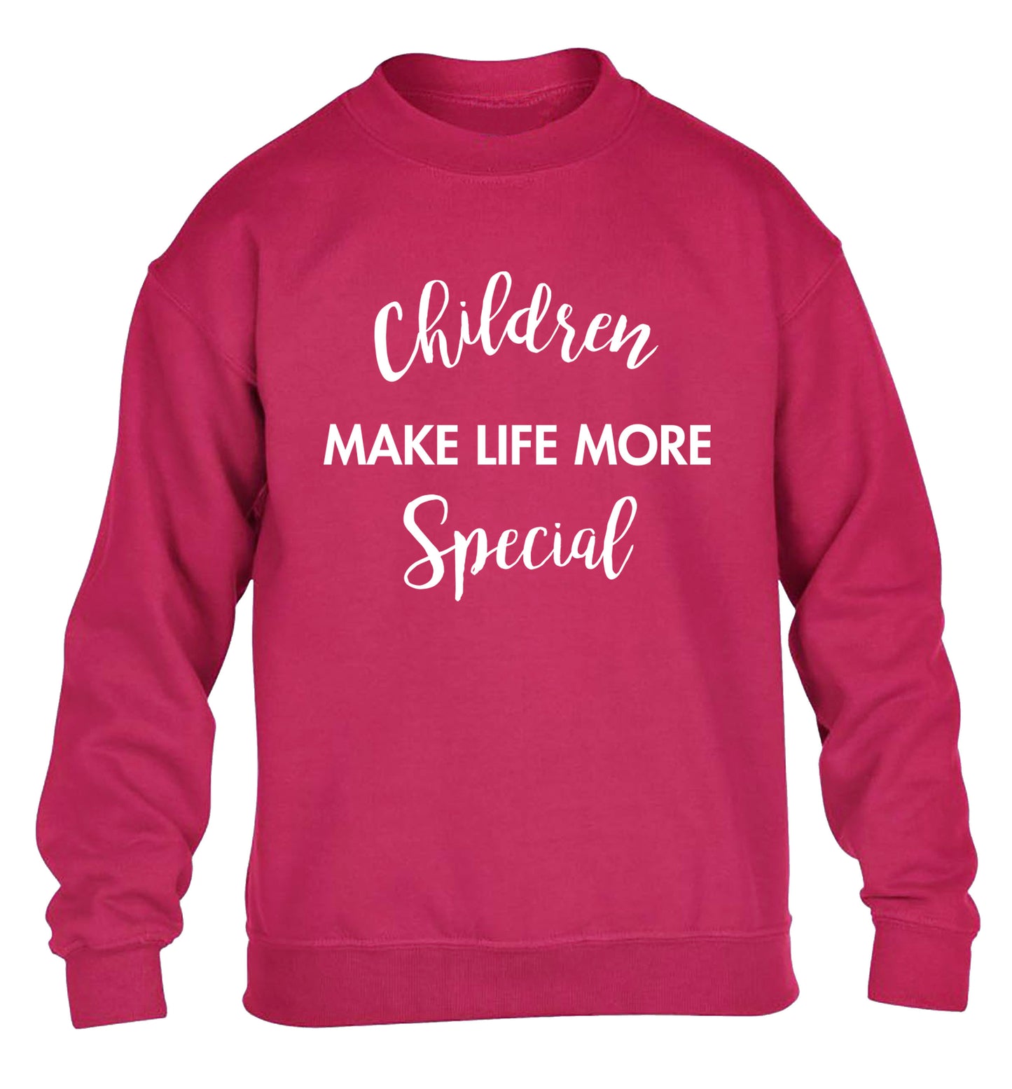 Children make life more special children's pink sweater 12-14 Years