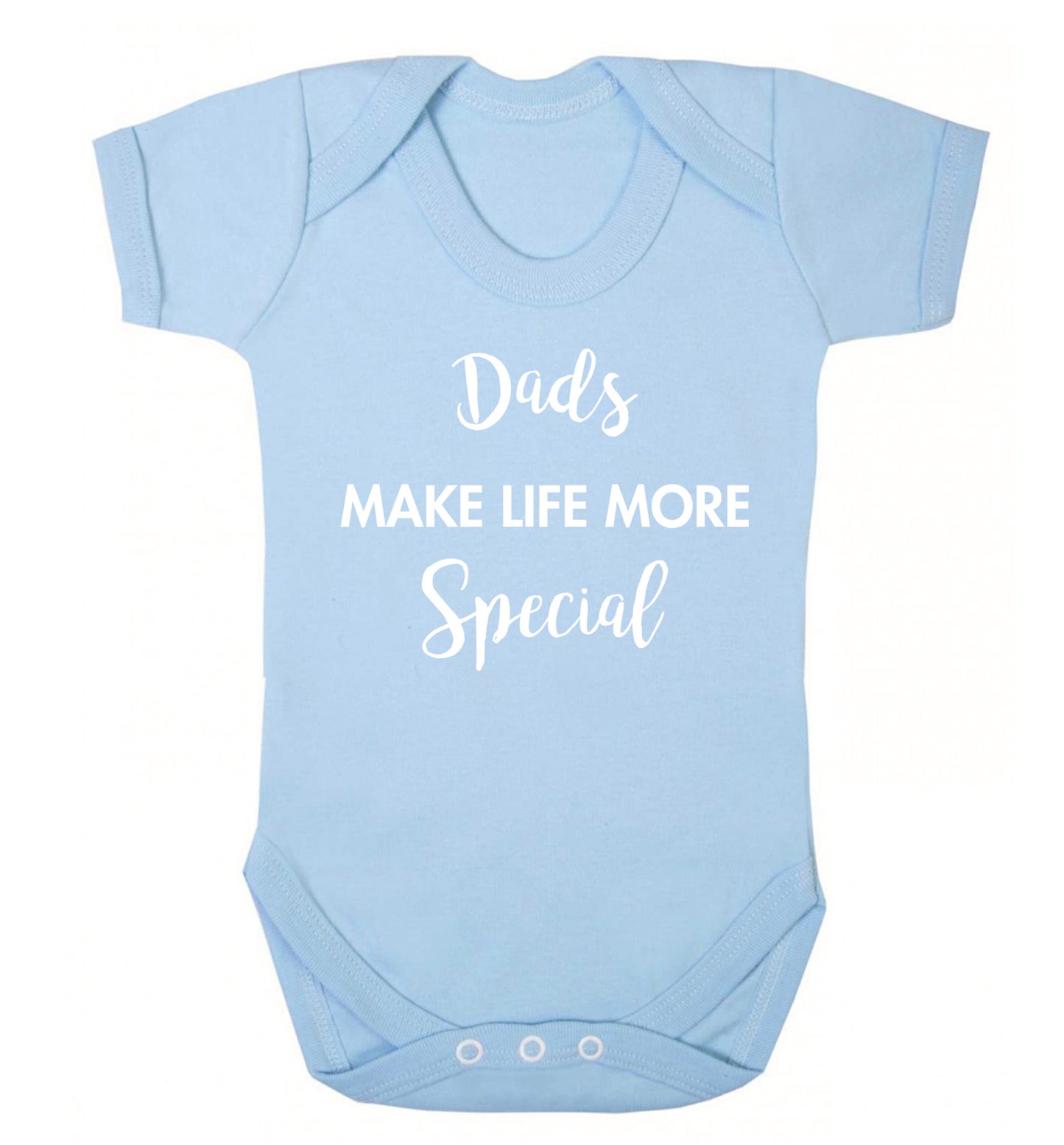 Dads make life more special Baby Vest pale blue 18-24 months