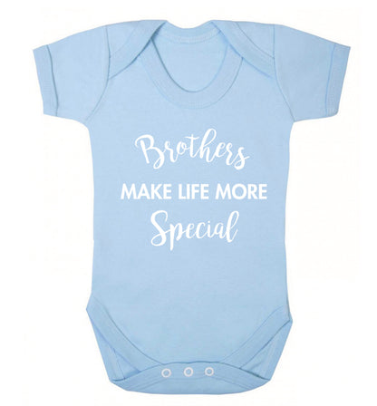 Brothers make life more special Baby Vest pale blue 18-24 months