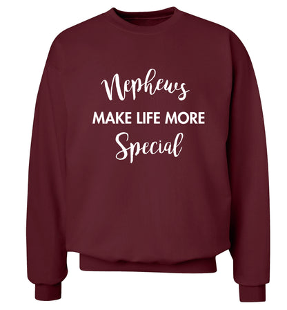 Nephews make life more special Adult's unisex maroon Sweater 2XL