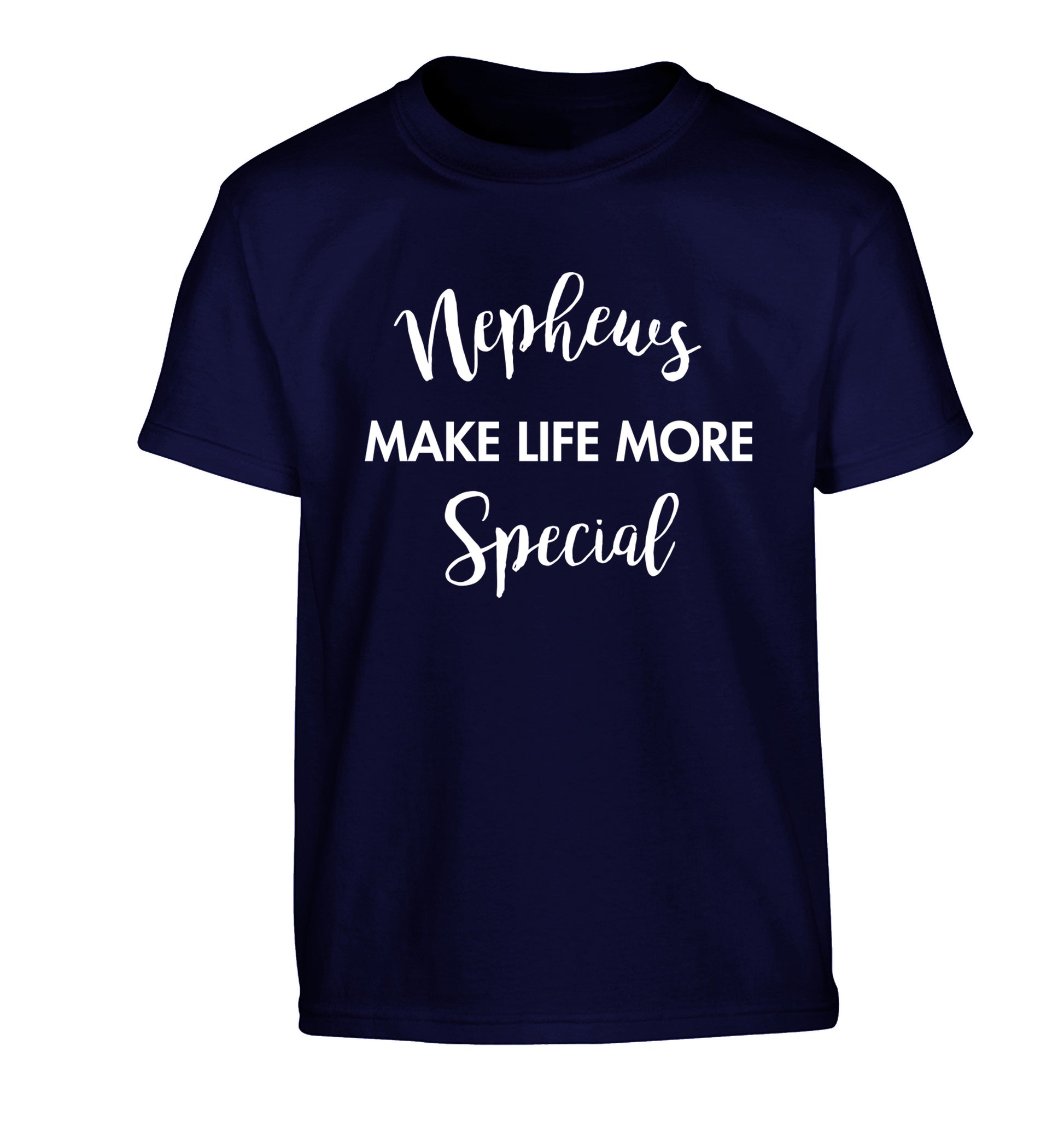 Nephews make life more special Children's navy Tshirt 12-14 Years