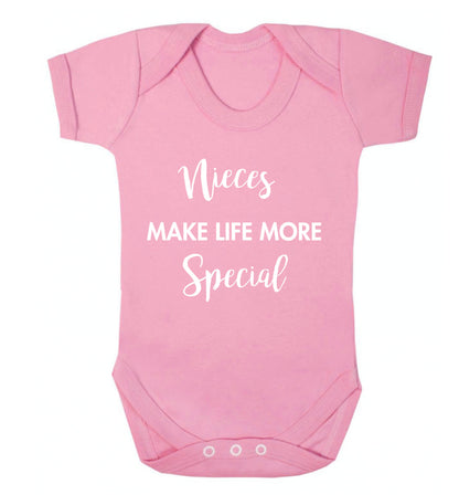 Nieces make life more special Baby Vest pale pink 18-24 months